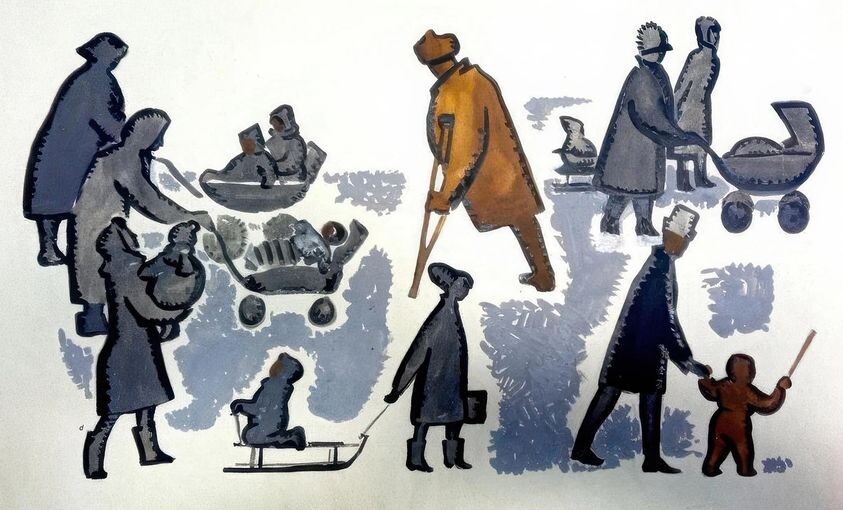 Завьялова Галина Петровна (1925-2007)
"Домой зимним вечером" из серии "Из окна" 1968 г
♦
https://www.facebook.com/groups/430591852093955/?multi_permalinks=1082015290284938