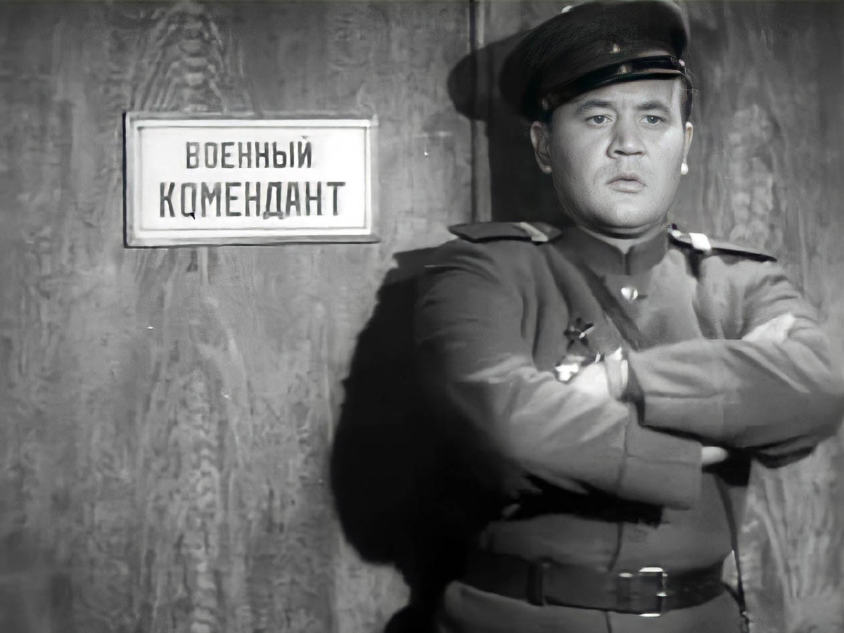 Борис Андреев в фильме "Встреча на Эльбе".
