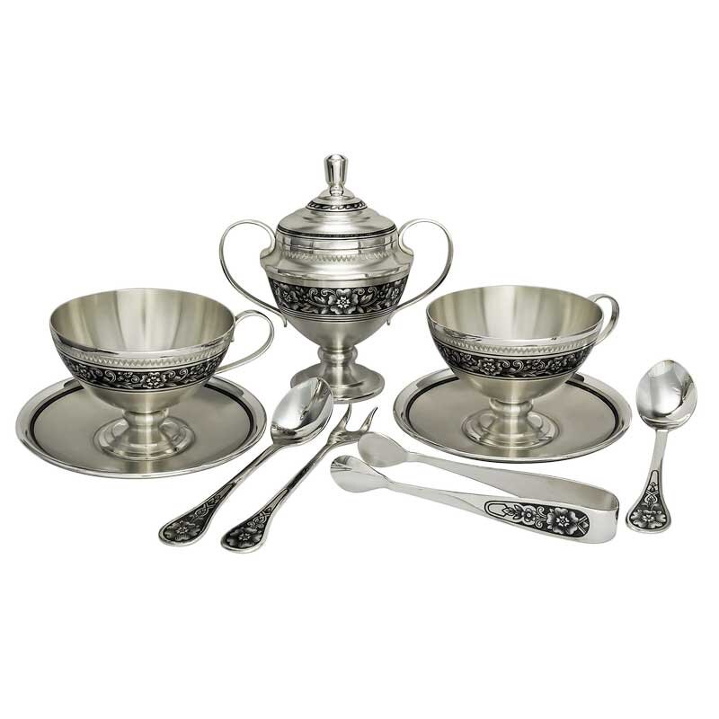 Чайный набор из серебра