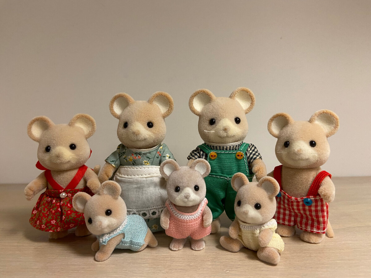 Sylvanian Families Norwood mice - семья мышек Норвуд | Коробка с зайчиками  | Дзен