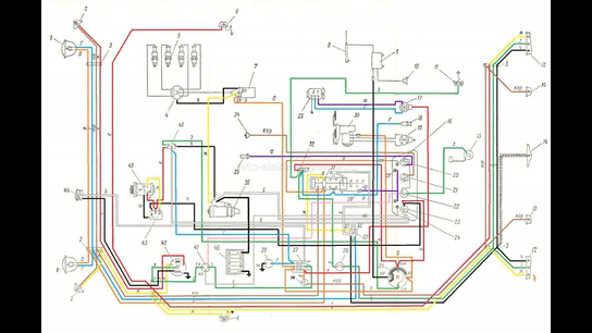 Схемы электрооборудования автомобилей Москвич