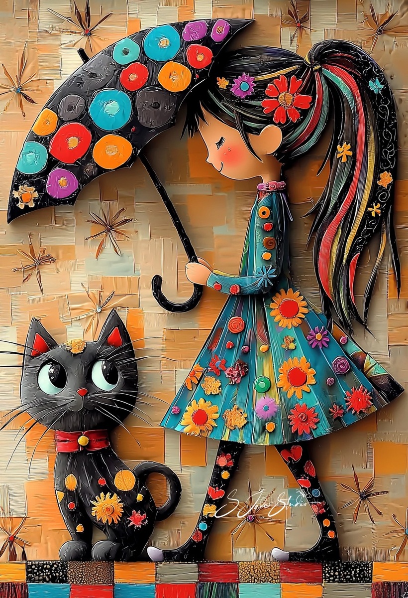 🌦️Even her cat knows: puddles are just reflections waiting to bloom. ☂️🖤🌻

    🌦️Даже ее кошка знает: лужи — это всего лишь отражения, ожидающие расцвета. ☂️🖤🌻  ♦ https://www.facebook.com/groups/691515655893213/posts/1275124627532310/