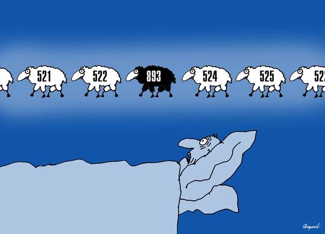 Баран, барашек и овца... И я...!; Барашек номер 33... Уйди, уйди... Прошу уйди...; Восемь, девять, три... Снится мне в ночи...; Раз баран, два баран... Я орлан; Считал баранов без конца... А умер как овца; Считал баранов... Заснул орланом; 
♦
https://www.facebook.com/victor.bogorad/posts/pfbid0TmtAcACkUp1auBHTpMHAxMCWouSEptiGsXNXCrv3YwvPNidrErmxrTFJLy6XtJPel