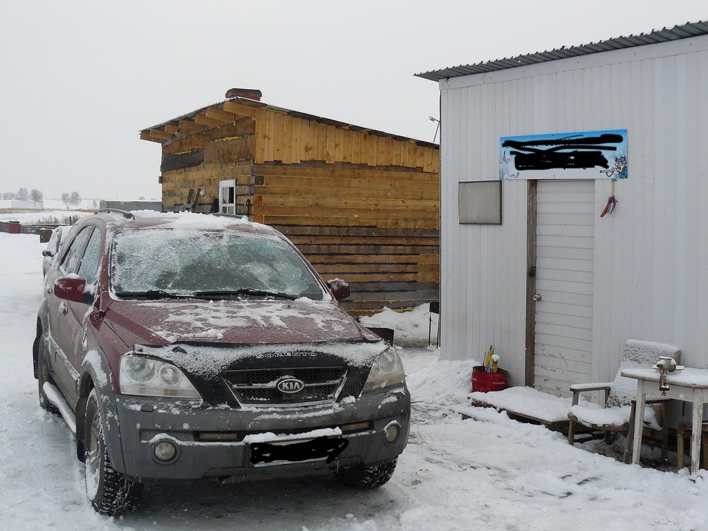 тот самый замерзший sorento, фото из интернета 