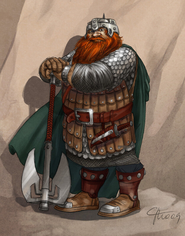 Да, ещё Гимли просто обожает историю гномьего народа. 