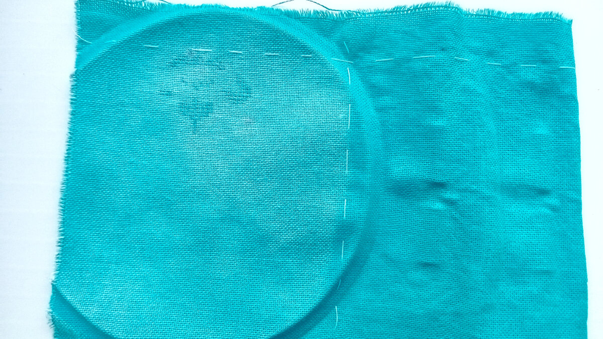 Основа, покрашенная зелёнкой через время