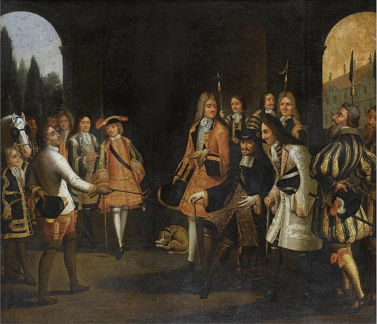 Пётр I в гостях у Людовика XV в Версале (1717)
