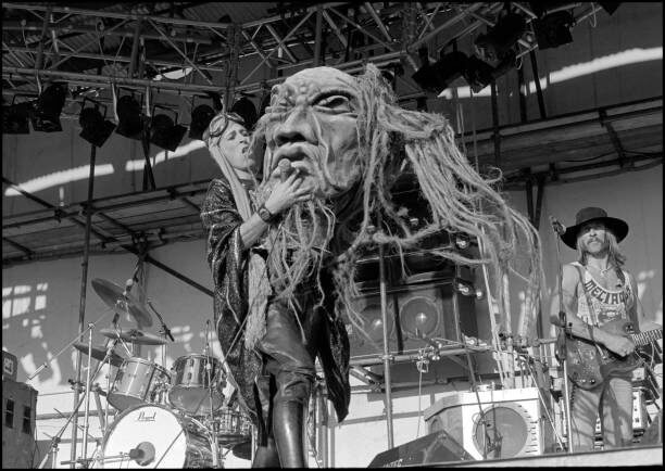Робрет Калверт в составе Hawkwind на фестивале в Рединге