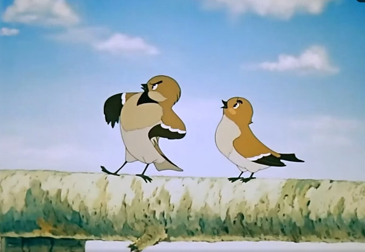 Кадр из мультфильма «Высокая горка» 1951 г