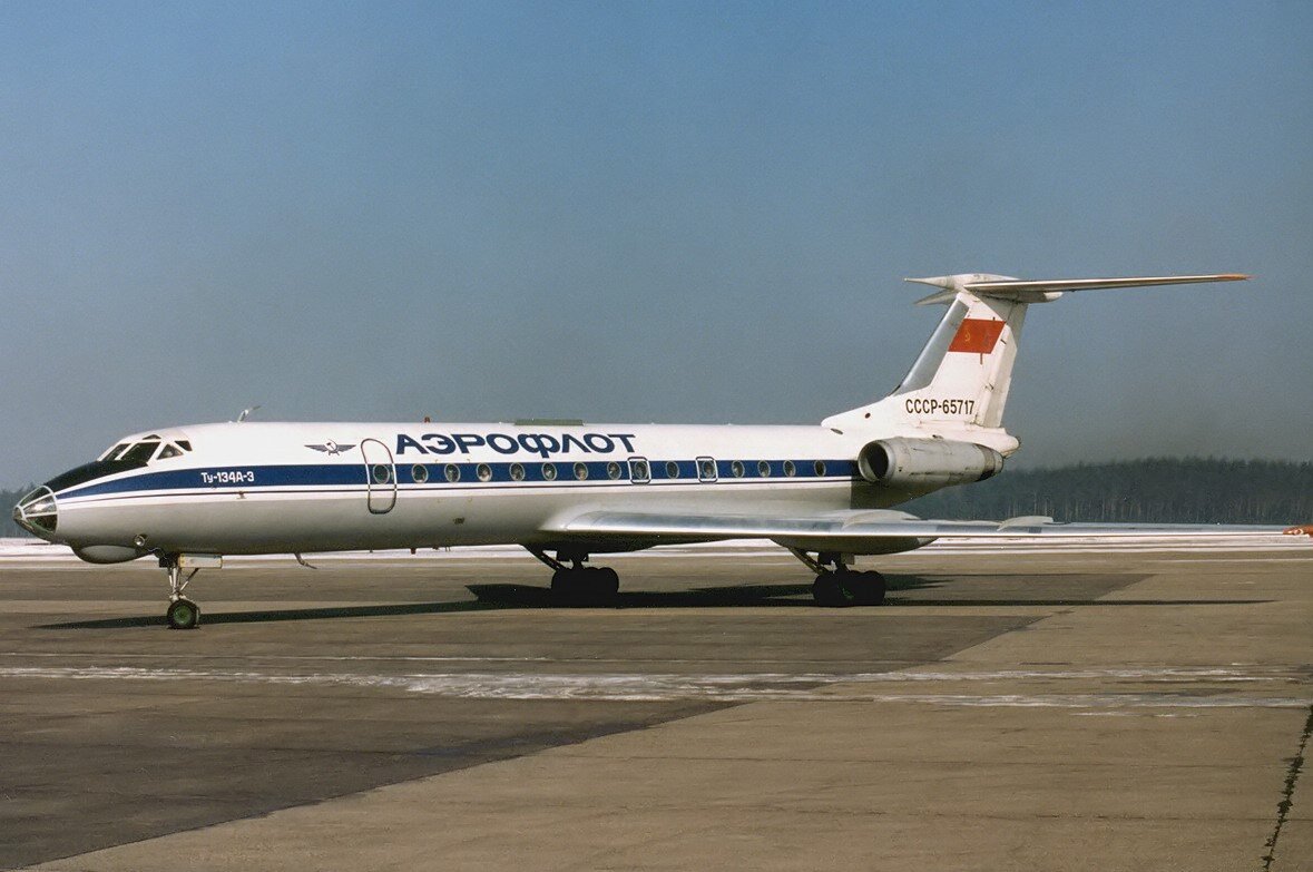 Ту-134А-3 в ливрее Аэрофлота СССР