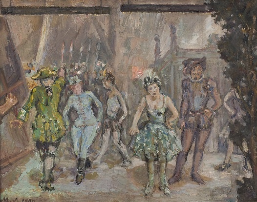 Ларионов. За кулисами. 1899.