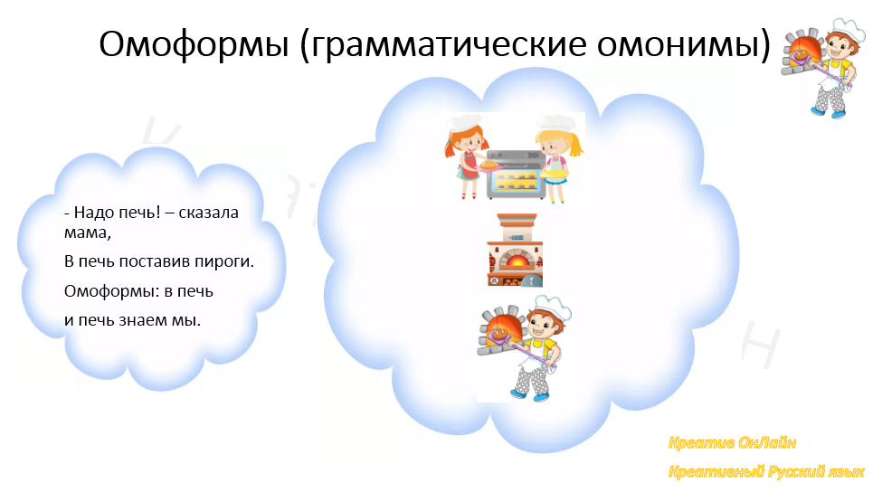 Омоформы. Мнемотехника