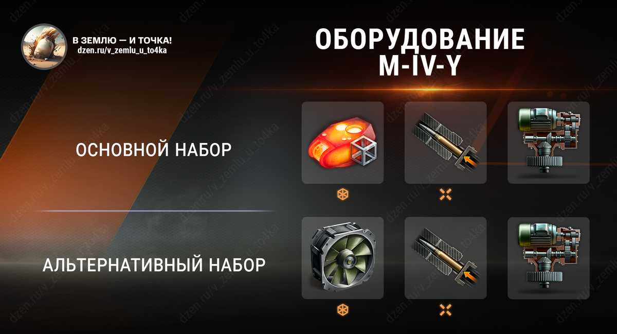 Оборудование для M-IV-Y (World of Tanks / Мир танков)
