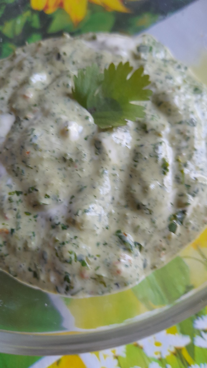 Соус из  кинзы