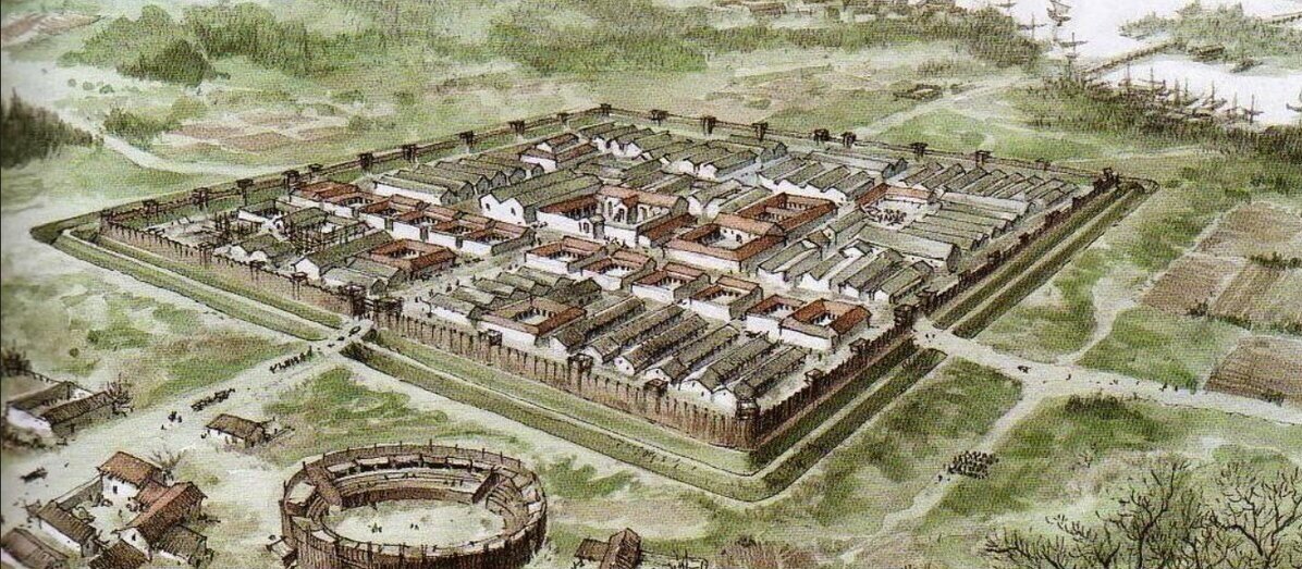 Каструм - типовой древнеримский лагерь, ставший основой многих будущих европейских городов.