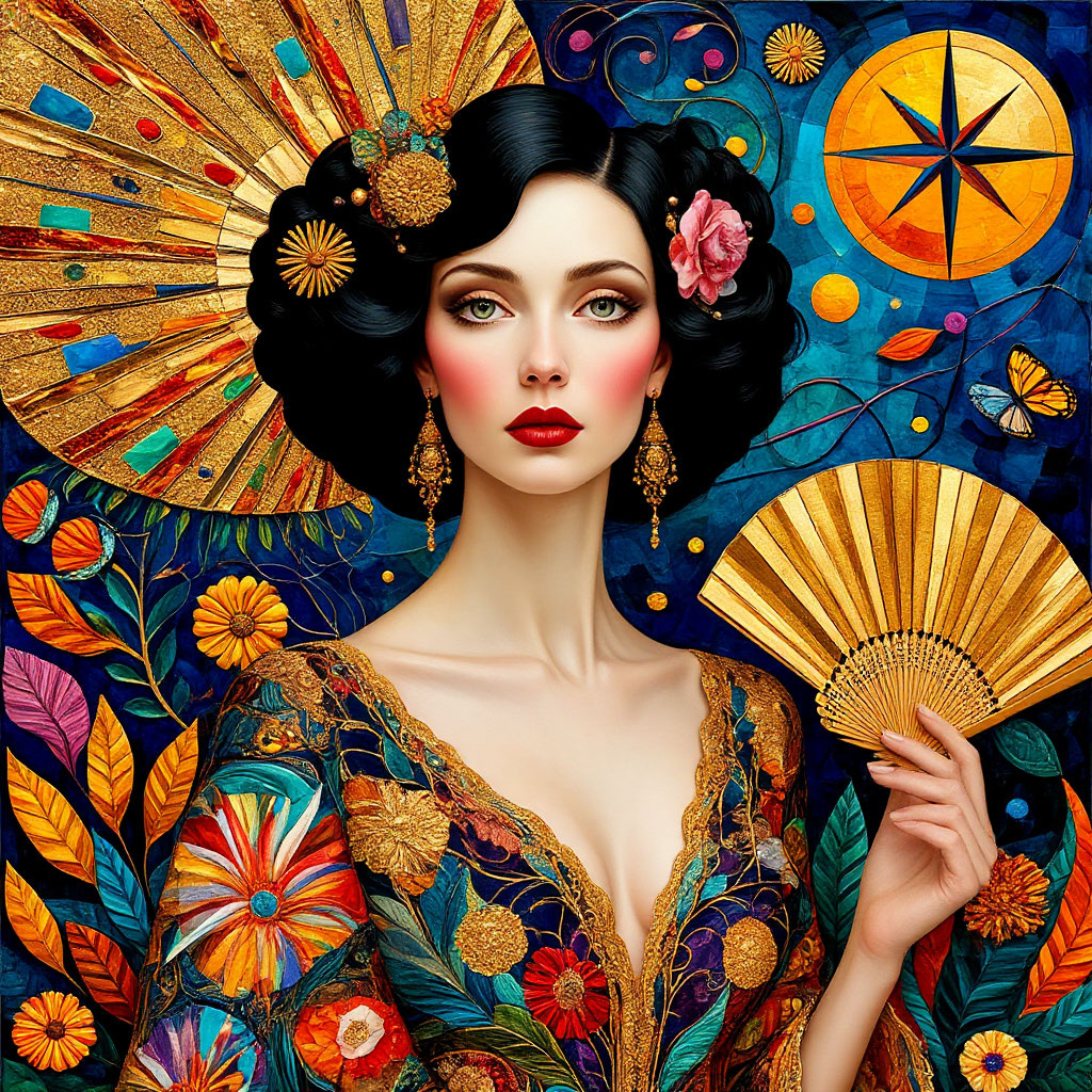 Богиня с веером-Аэлита Руссо