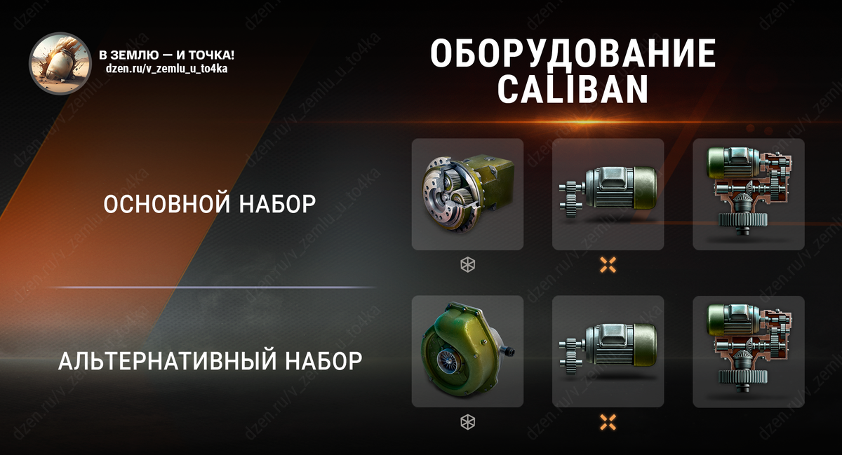 Оборудование для Caliban (World of Tanks / Мир танков)