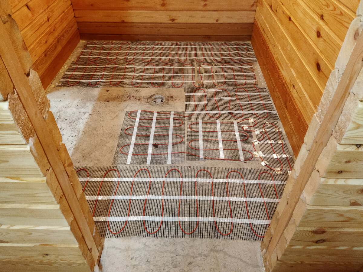 Процесс укладки матов