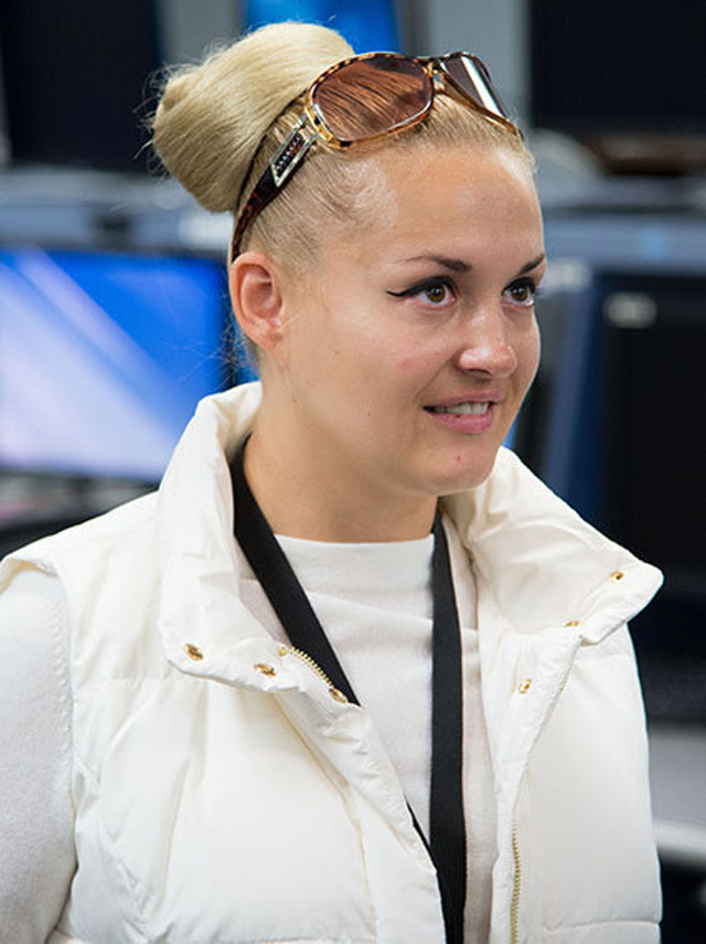 Елена Серова на тренировках в Центре Джонсона NASA. Ноябрь 2012 года