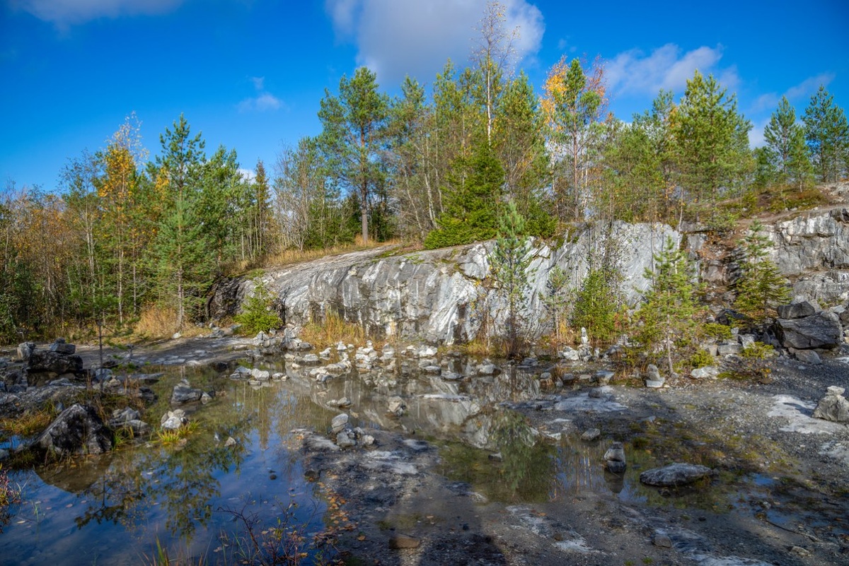 Мраморный каньон в парке Рускеала. Фото:© Анна Карасева / Фотобанк Лори