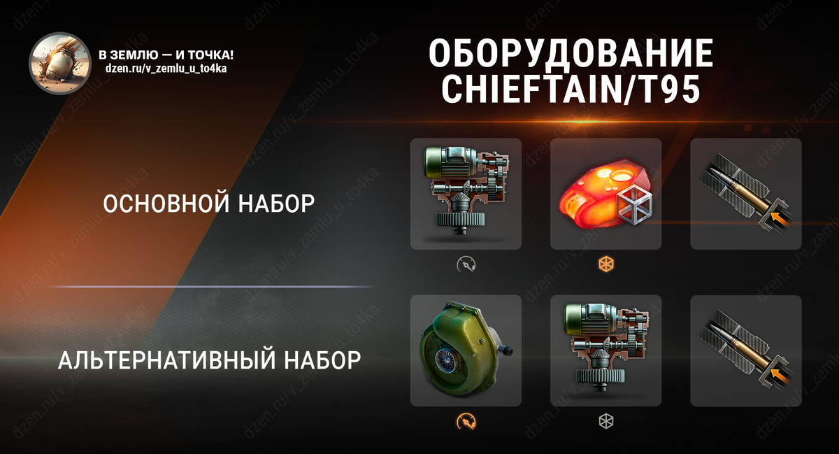 Оборудование для Chieftain/T95 (World of Tanks / Мир танков)