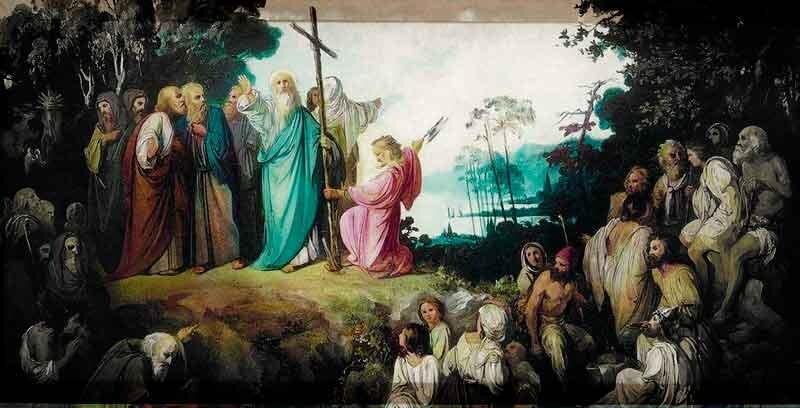 Н. Ломтев. Апостол Андрей Первозванный водружает крест на горах Киевских