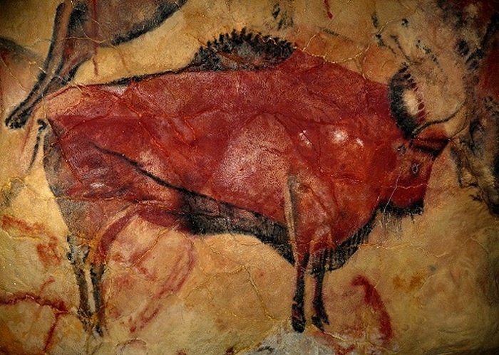 «Наскальная живопись» в пещере Альтамира, Испания. 14000-20000 лет.