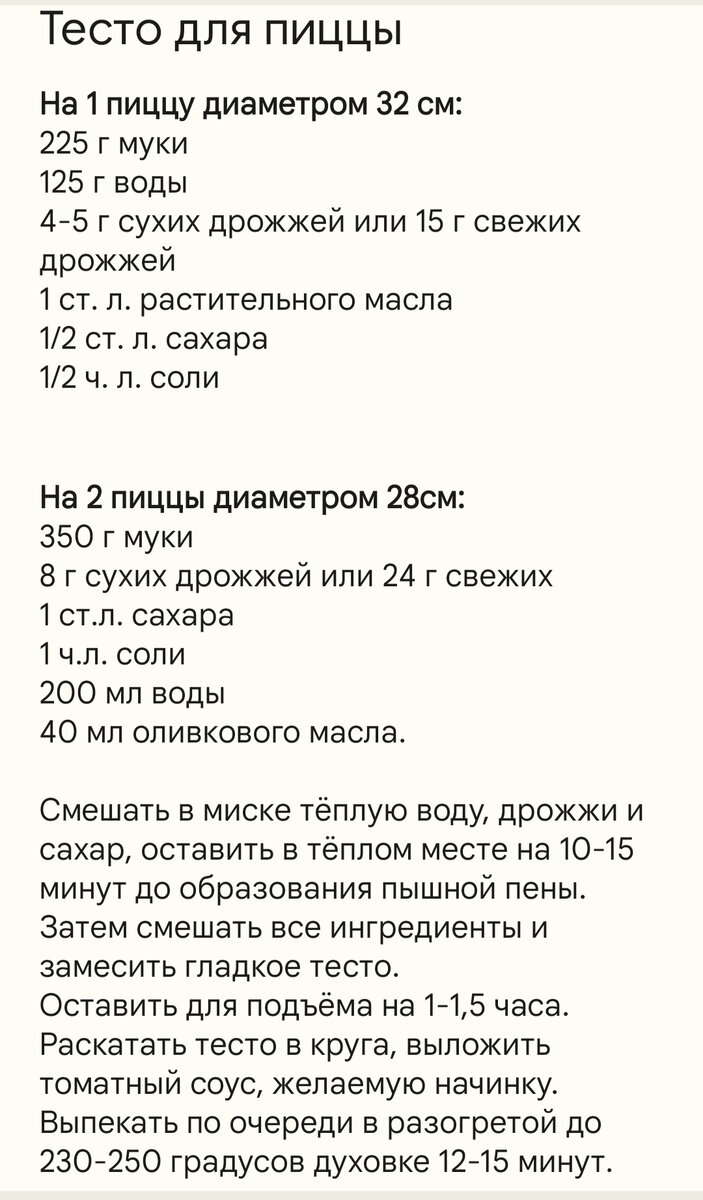 Фото автора. Рецепты теста
