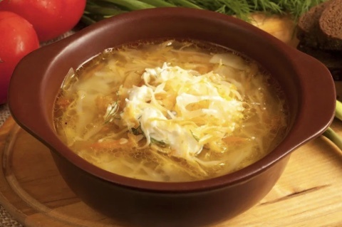 Щи из кислой капусты.