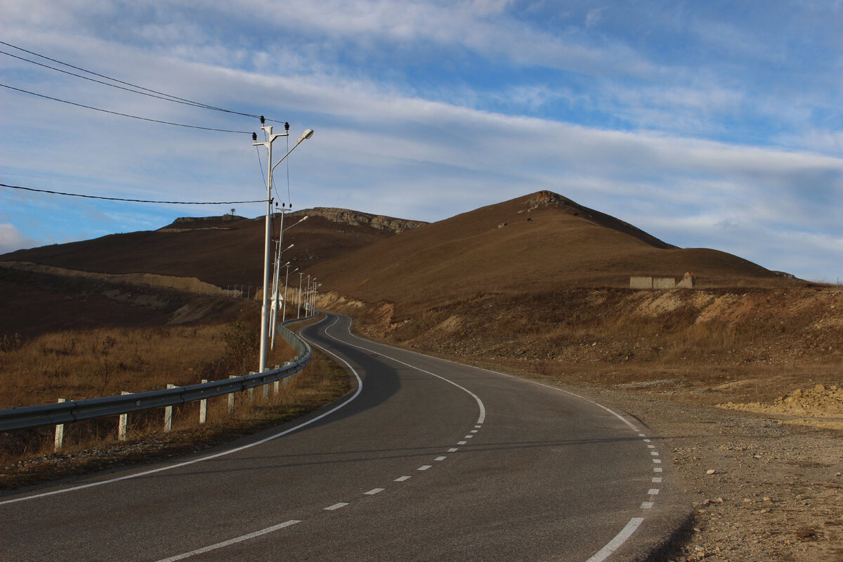 Дорога на Джиды Су в октябре