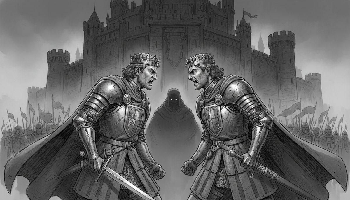 Противостояние двух братьев в борьбе за трон.