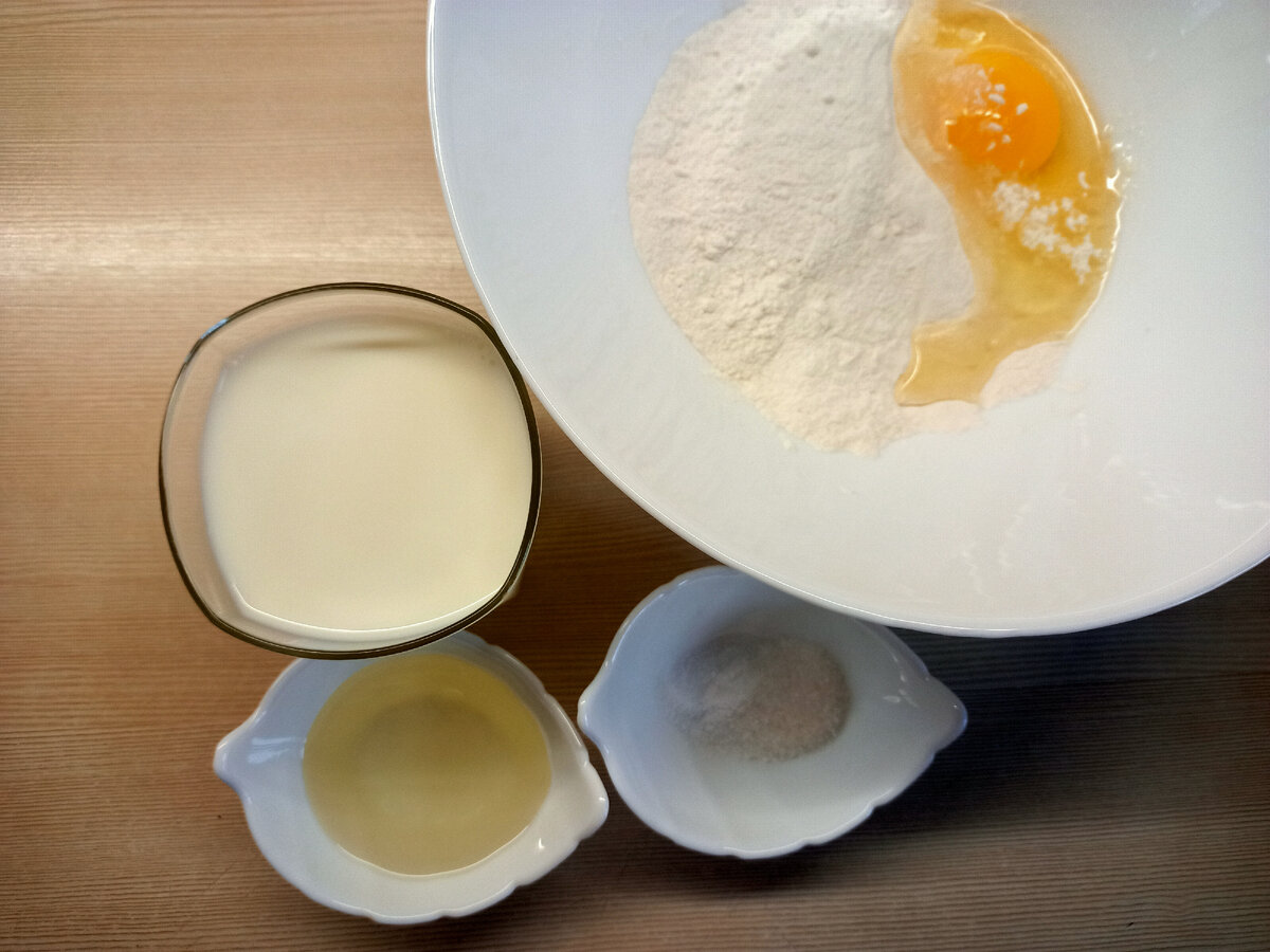 Ингридиенты для блинного теста