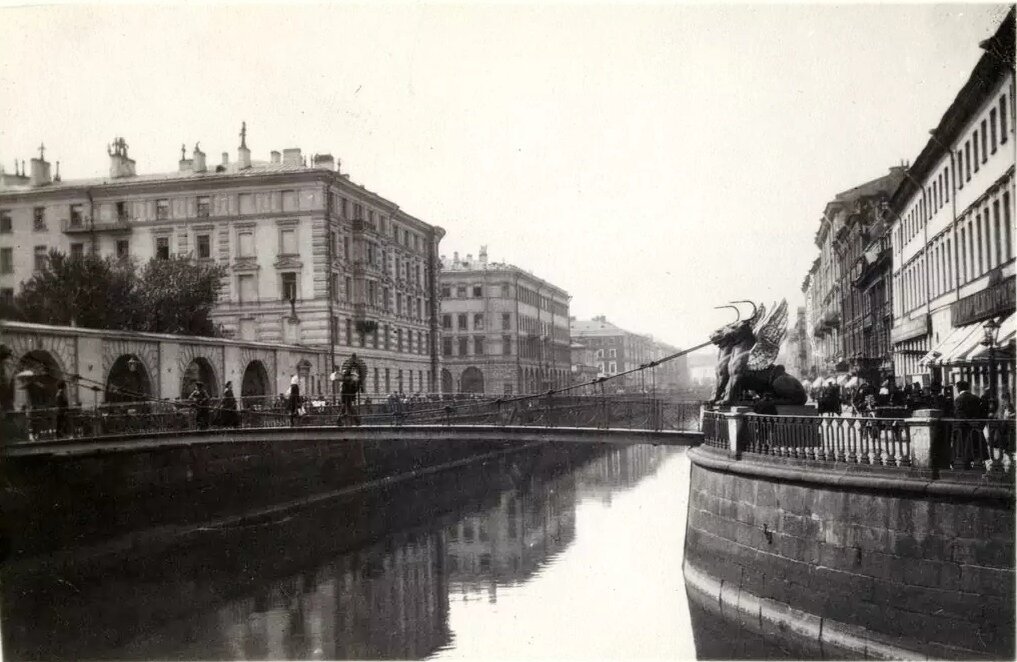 Екатерининский канал. Банковский мост. 1901–1910 г.