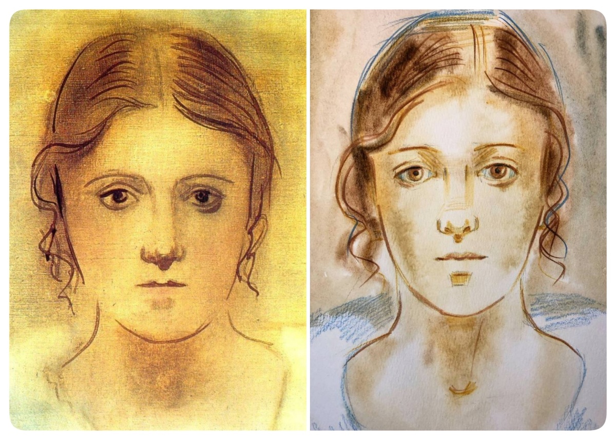 Пабло Пикассо, Портрет Ольги Хохловой и моя вольная копия