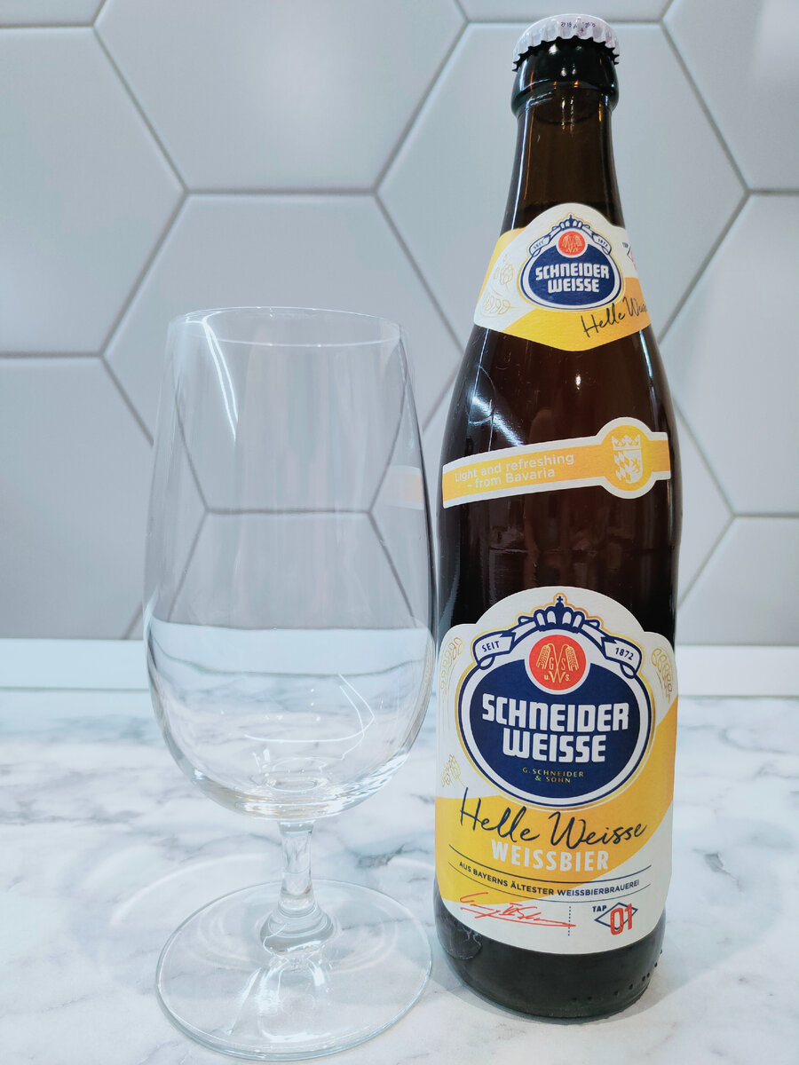 Пиво "Schneider Weisse Helle Weisse Weissbier Tap 01" (Шнайдер Вайсс Хелле Вайс Вайссбир Тап 01)
