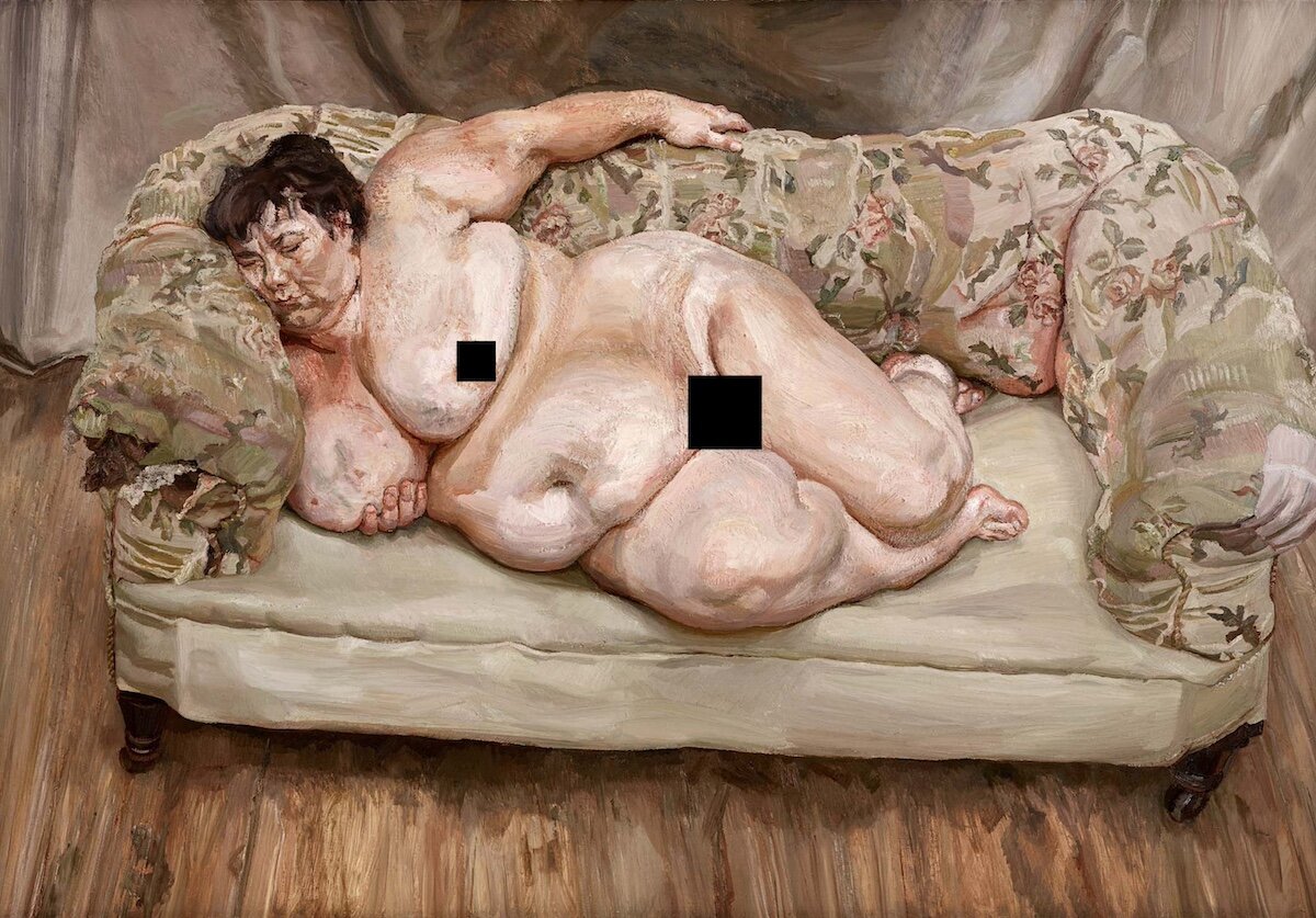 Люсьен Фрейд. "Социальный смотритель спит" (1995, $33,6 млн)
