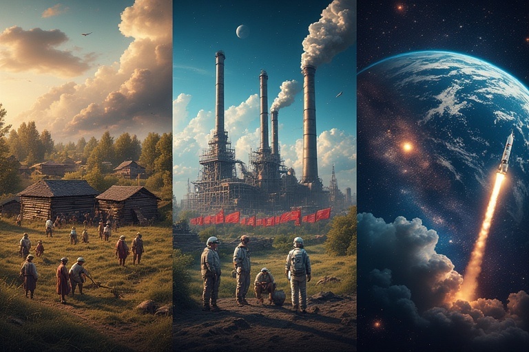 От сохи к освоению космоса.