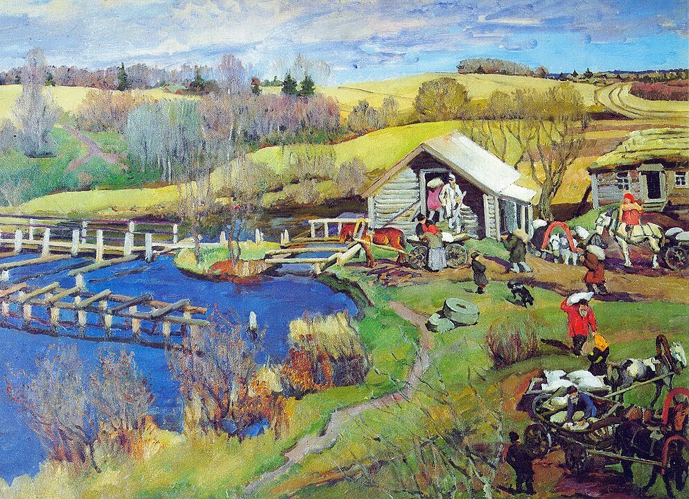Константин Юон. Октябрь. Мельница. Лигачёво.