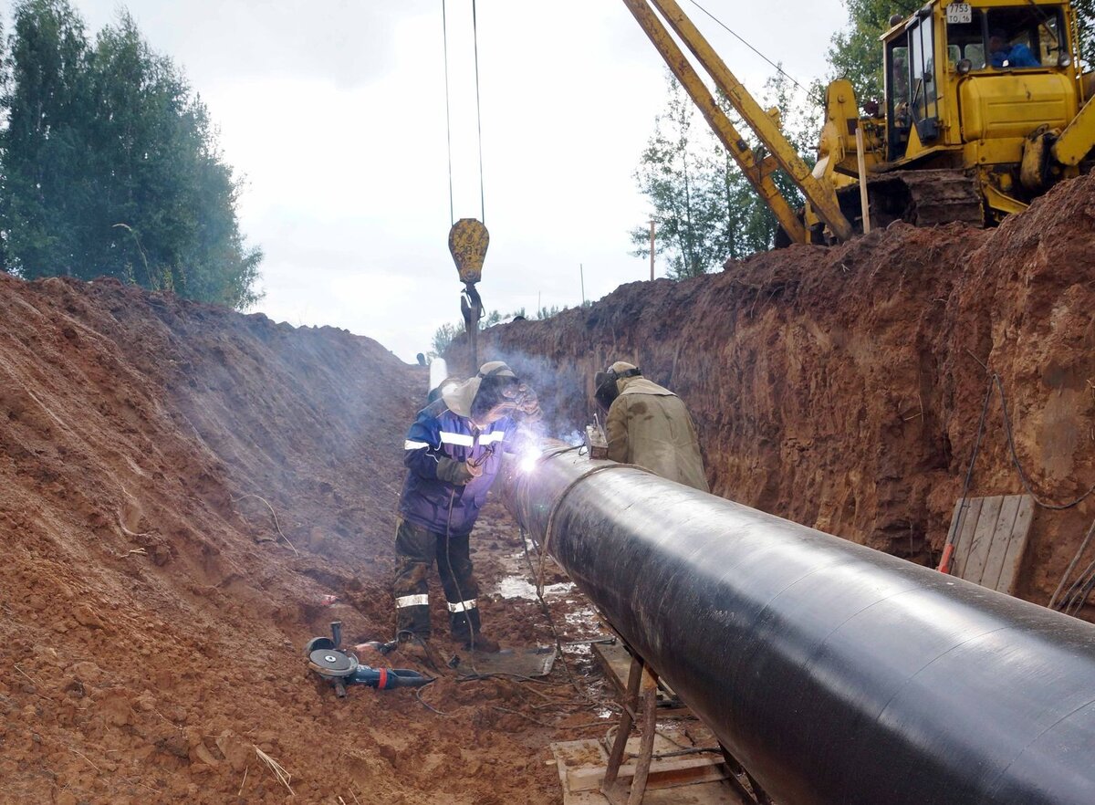 Строительство магистрального газопровода