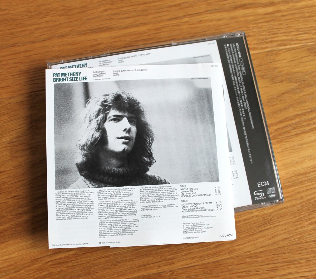 Аннотация Гэри Бёртона к альбому Bright Size Life