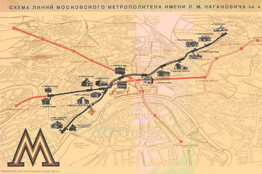 Черная - первая очередь, красная заштрихованная - вторая очередь, красный контур - третья.