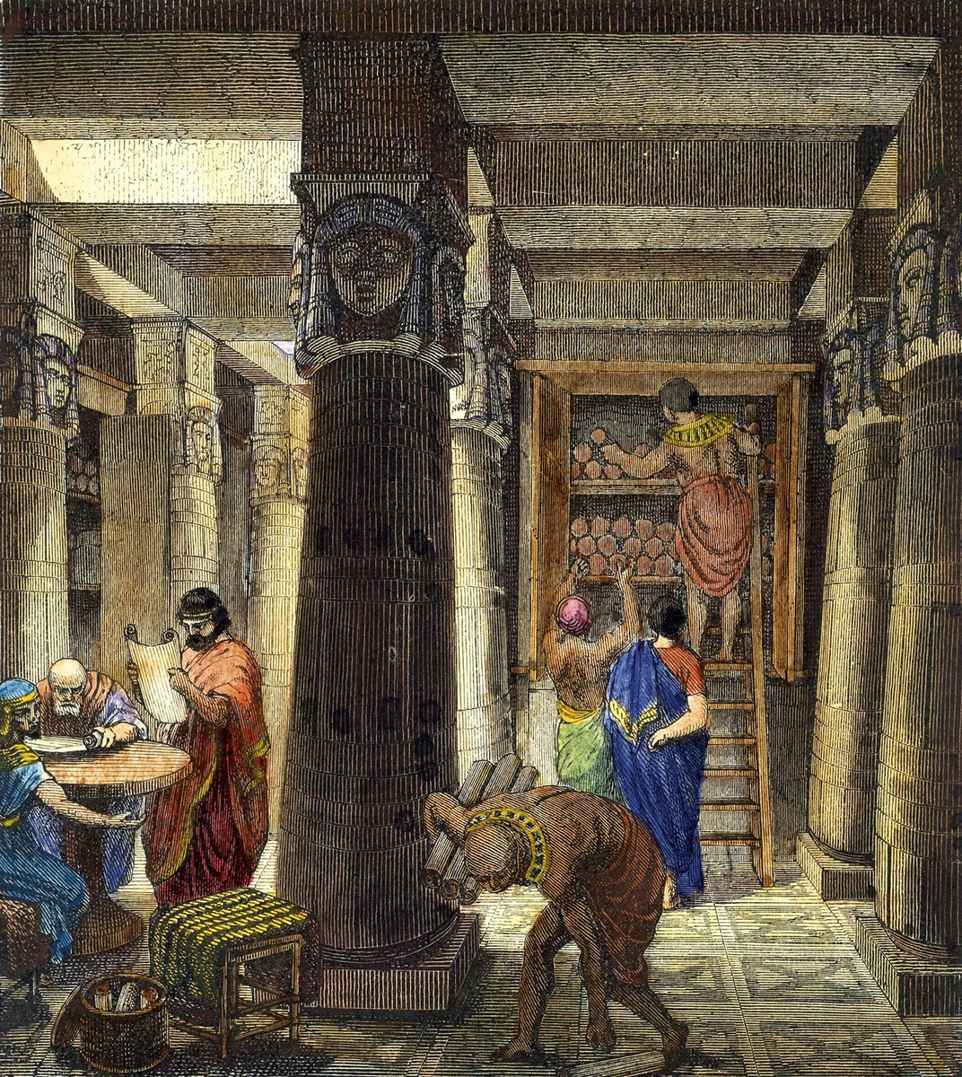 Источник - открытые источники - https://cdn.britannica.com/51/124251-050-0CD79A27/Illustration-Library-of-Alexandria-Egypt.jpg