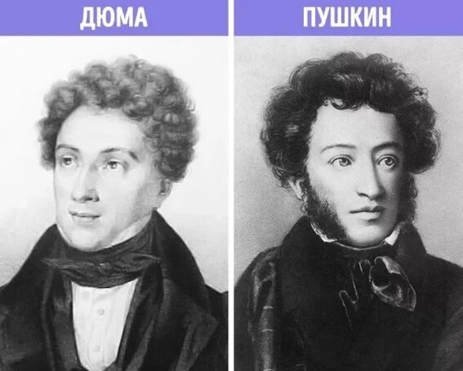 Александр Дюма и Александр Пушкин, коллаж. Источник: kulturologia.ru