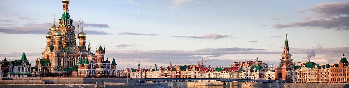 Один из панорамных снимков набережной Йошкар-Олы, из открытых источников.