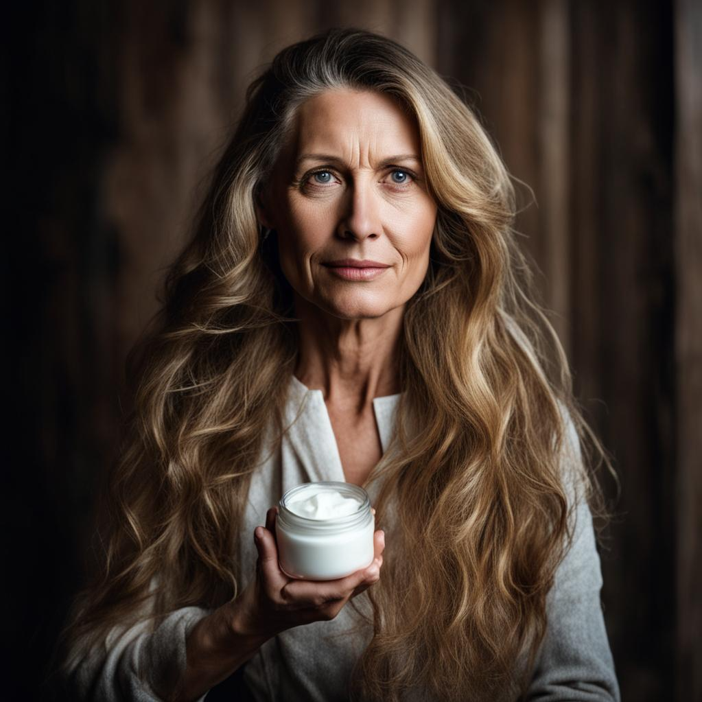 Вот такой видит нейросеть ухоженную женщину 45+