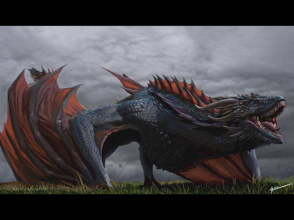 Как звали драконов в игре. Дрогон. 80-Метровый дракон фэнтези. Монди дэ драгон.