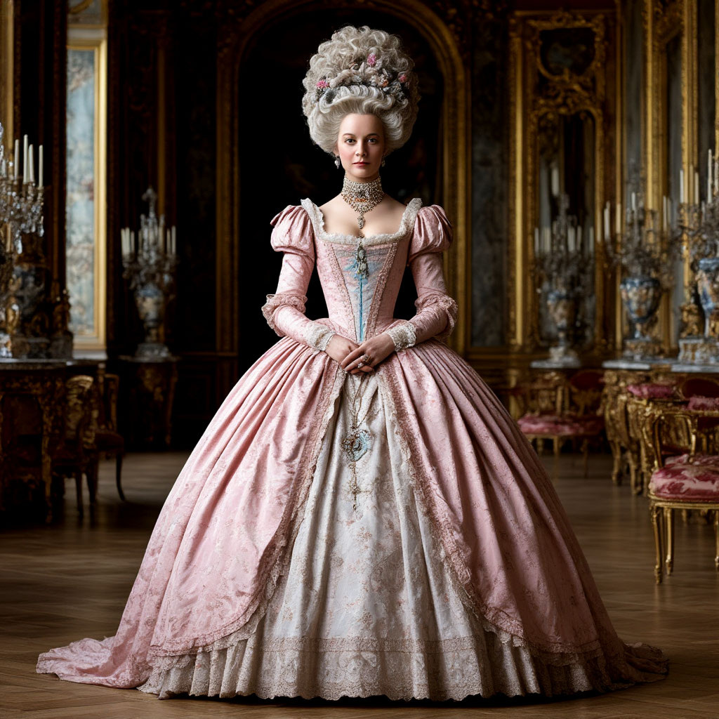 Мария Антуанетта (образ создан нейросетью на основе исторических изображений)