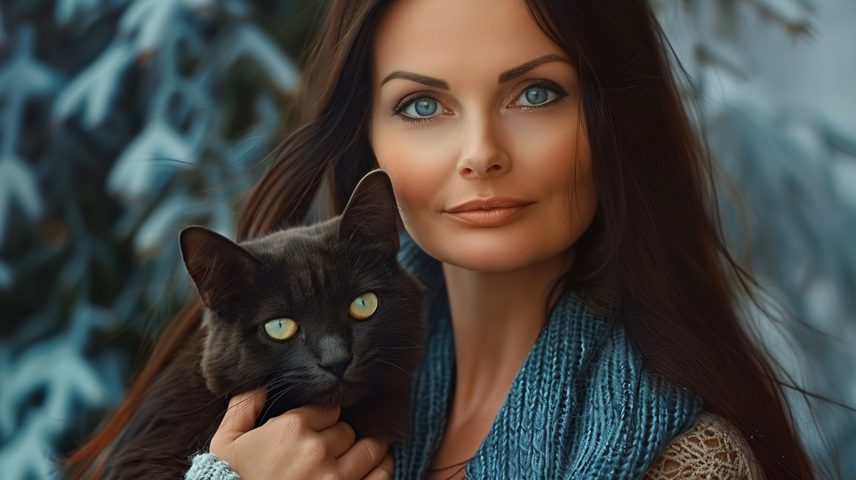 Олеся Гримайло с котом