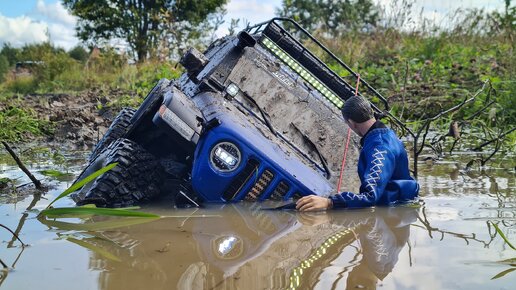 Вот почему все любят JEEP WRANGLER 4X4. Едет по любому БЕЗДОРОЖЬЮ! ... Axial SCX6 RC OFFroad