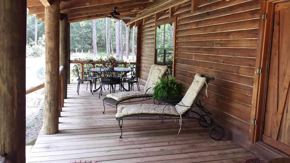 Крытая веранда для бани